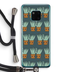 Sansevieria: Huawei Mate 20 Pro Transparant Hoesje met koord