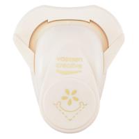 Vaessen Creative • hoekpons madeliefje met sierrand 2x2cm