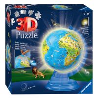 Ravensburger Xxl kinder globe night edition engelstalig 3d puzzel, 180st.