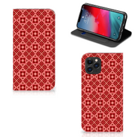 Apple iPhone 11 Pro Hoesje met Magneet Batik Rood - thumbnail