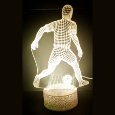 3D LED LAMP - VOETBALLER 2 - Ontwerp-zelf.nl