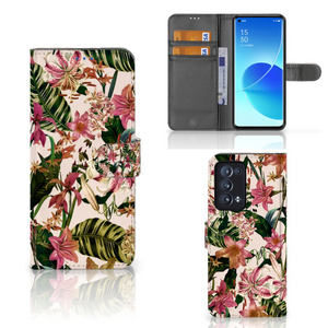 OPPO Reno 6 Pro Plus 5G Hoesje Flowers