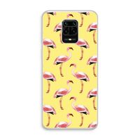 Flamingo's geel: Xiaomi Redmi Note 10 Lite Transparant Hoesje