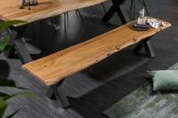 Massieve boomstambank MAMMUT NATURE 160cm acaciahout 3,5cm dik blad - 38353