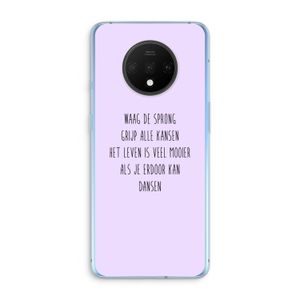 Sprong: OnePlus 7T Transparant Hoesje