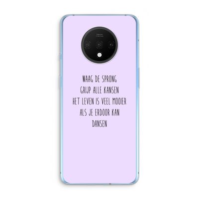 Sprong: OnePlus 7T Transparant Hoesje