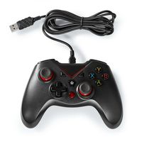 Nedis GGPD110BK game controller Zwart USB Gamepad Digitaal PC - thumbnail