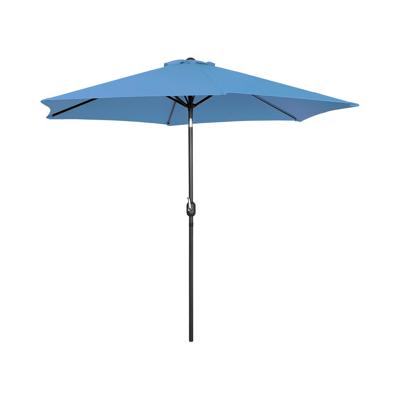 Parasol groot - blauw - zeshoekig - Ø 300 cm - kantelbaar