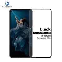 PINWUYO 9u 3D gebogen getemperd glas film voor Huawei Honor 20 (zwart)