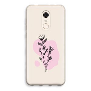 Roses are red: Xiaomi Redmi 5 Transparant Hoesje
