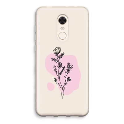 Roses are red: Xiaomi Redmi 5 Transparant Hoesje