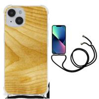 iPhone 14 Stevig Telefoonhoesje Licht Hout