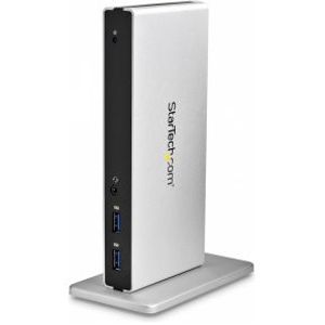 StarTech.com Universeel USB 3.0 laptop docking station met Dual DVI Video HDMI & VGA adapters, 2 USB