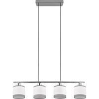 LED Hanglamp Chroom - 4x E14 Fitting - Moderne Rechthoekige Design