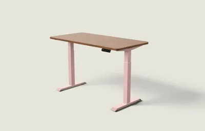 Desktronic HomeOne bureau Zachtroze / Walnoot / 140x70 cm