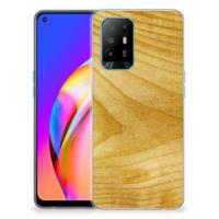 OPPO A94 5G | Reno5 Z | Bumper Hoesje | Licht Hout