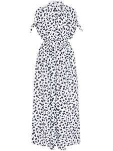 Rosetta Getty robe longue à pois - Noir