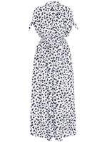 Rosetta Getty robe longue à pois - Noir