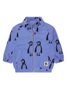 Mini Rodini veste en polaire à imprimé graphique - Bleu