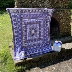 Rosina Plane - Mile Cross Sampler Blanket CAL Ultra Violet Haakpakket