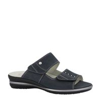 Medicus comfort leren slippers donkerblauw - thumbnail