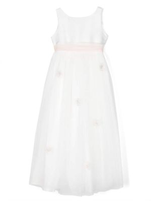 La Stupenderia robe à fleurs en dentelle - Blanc