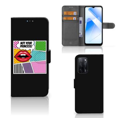 OPPO A16/A16s/A54s | Wallet Case | met Pasjes | Popart Princess OPPO A16/A16s/A54s | Wallet Case | met Pasjes | Popart Princess