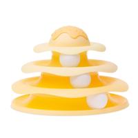 Imac cat tower 3 niveaus geel