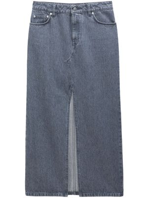 Filippa K jupe fendue à coupe longue - Gris