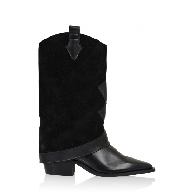 DWRS - Zwart | Dames | Laarsje | Zwart | 42 | regular | Kamst mode