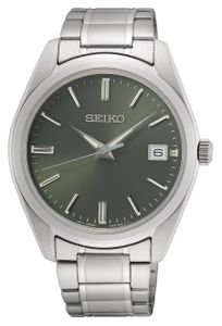 Seiko SUR527P1 Horloge staal zilverkleurig-groen 40,2 mm