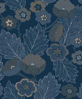 Decoprint Antibes Behang abstracte bloemen en bladeren - AN28273