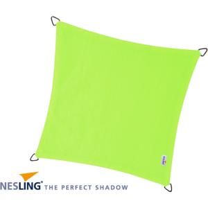 Coolfit schaduwdoek vierkant lime groen - 5.0 x 5.0 meter