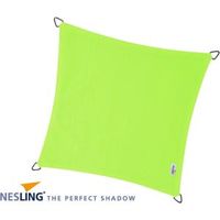 Coolfit schaduwdoek vierkant lime groen - 3.6 x 3.6 meter