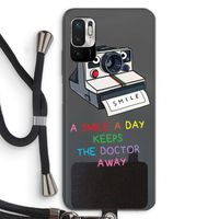 Smile: Xiaomi Redmi Note 10 5G Transparant Hoesje met koord