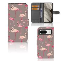 Google Pixel 8 | Telefoonhoesje | Met pasjeshouder | Flamingo