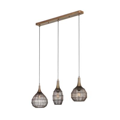 Trio Landelijke eettafelhanglampSoraya brons - 365400304