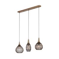 Trio Landelijke eettafelhanglampSoraya brons - 365400304