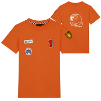 MV Kids - T-shirt Badges - Oranje - 146-152 - Max Verstappen