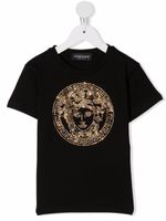 Versace Kids t-shirt Medusa orné de cristaux - Noir