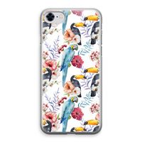 Bloemen tukan: iPhone 8 Transparant Hoesje