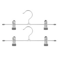 Kledinghangers - 6x - metaal - 30 x 11 cm - kledingkast/kleerhangers