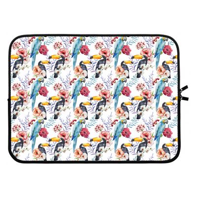 Bloemen tukan: Laptop sleeve 15 inch