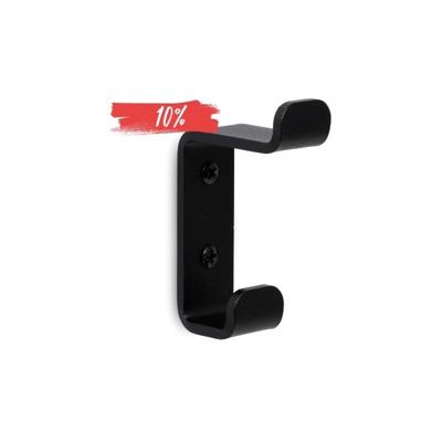 LIROdesign kapstok haak dubbel (zwart)