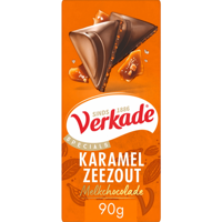 Verkade Specials Reep Melk Karamel/Zeezout 90 g Fairtrade bij Jumbo