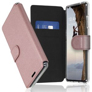 Accezz Xtreme Wallet voor Apple  iPhone 13 Pro Telefoonhoesje Roze