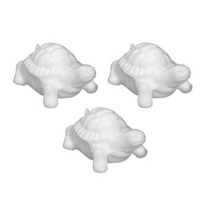 3x stuks piepschuim figuren schildpadden van 12 cm