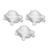 3x stuks piepschuim figuren schildpadden van 12 cm