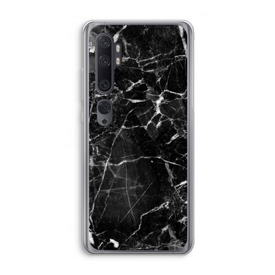 Zwart Marmer 2: Xiaomi Mi Note 10 Pro Transparant Hoesje