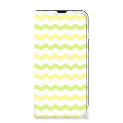 iPhone 14 | Hoesje met Magneet | Waves Yellow